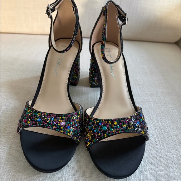 Betsey Johnson Multicolor Women's Kami Block Heel Dress Sandals - Size 9 - Picture 6 of 7